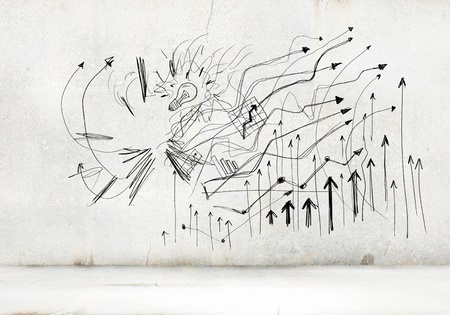Sketch background image  Business plan and ideasの写真素材