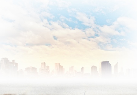 Background image with buildings and urban scenesの写真素材