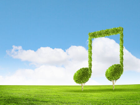 Conceptual image of green plant  Protect our planetの写真素材