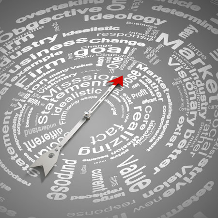 Conceptual image of compass pointing the directionの写真素材