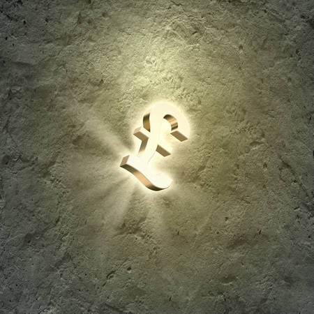 Background image with pound sign on cement wallの写真素材