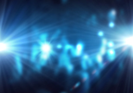 Background image of stage in color lights