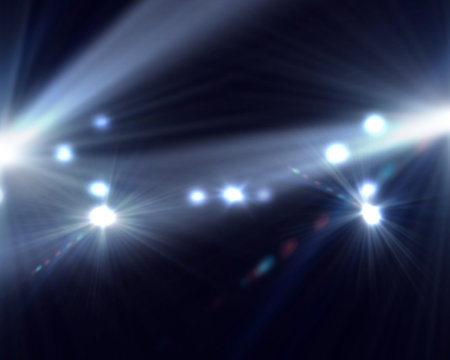 Background image of stage in color lights