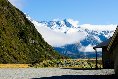 Beautiful natural landscape of mountains of New Zealandの写真素材