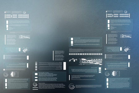 Background conceptual image with business sketches and diagrams