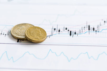 Business collage with various items of business manの写真素材