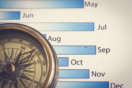 Right direction of your business. Collageの写真素材