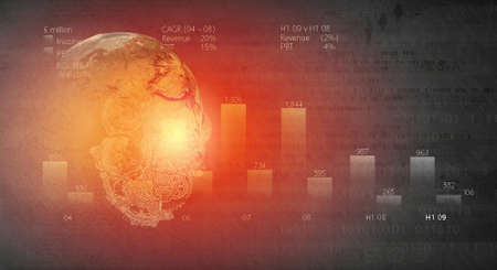 Abstract image with business and marketing concept. Elements of this image are furnished by NASAの写真素材