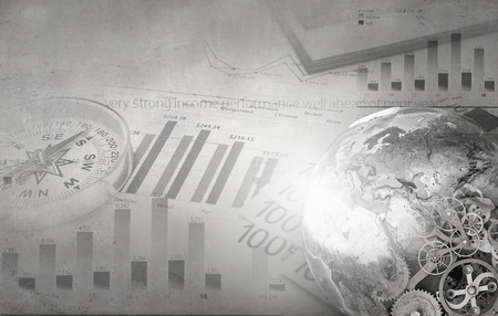 Abstarct image with financial business theme and concepts. の写真素材