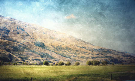 Natural beautiful landscape of mountain and forestの写真素材