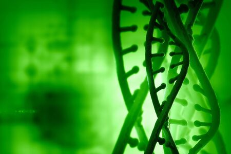 Biochemistry background concept with high tech dna moleculeの写真素材