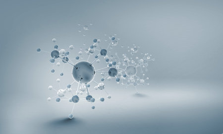 High tech background concept with molecule chain