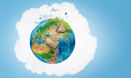 Our Earth planet and modern life. 