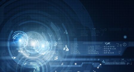 Background image with digital diagrams and graphs