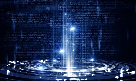 Digital technology background image with connection conceptの写真素材