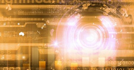 Digital technology background image with connection concept
