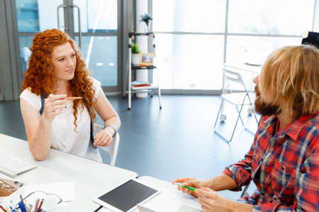 Business team working together in office
