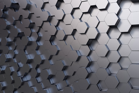 Background image of futuristic concept with silver cube elements