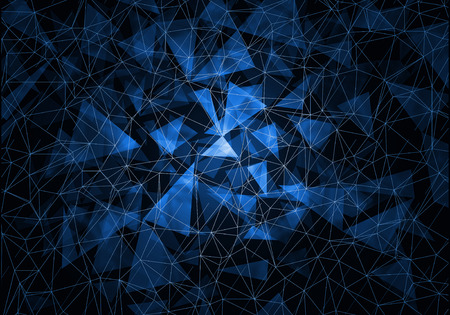 Abstract blue technology digital grid background image
