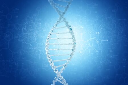 High technology DNA molecule background as biochemistry science conceptの写真素材