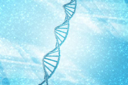 High technology DNA molecule background as biochemistry science conceptの写真素材