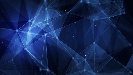 Abstract blue technology digital grid background imageの写真素材