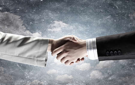 Business handshake as symbol of global interactionの写真素材