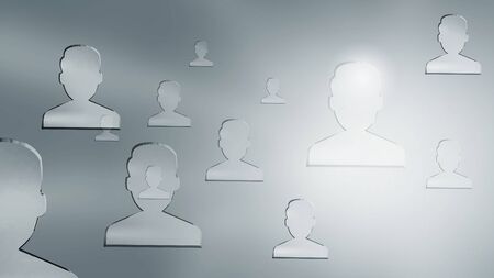Background conceptual image with social networking icons