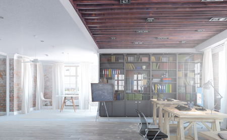 Modern empty office interior as design sampleの写真素材