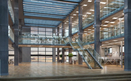 Modern empty office interior as design sampleの写真素材