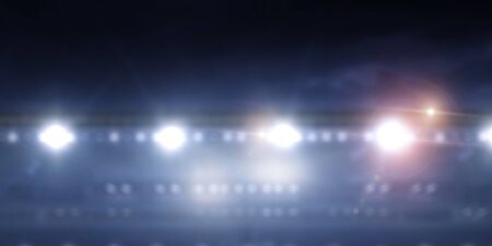 Background image of empty soccer green fieldの写真素材