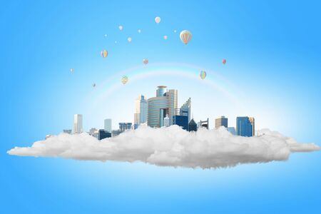 Conceptual image of eco friendly construction conceptの写真素材