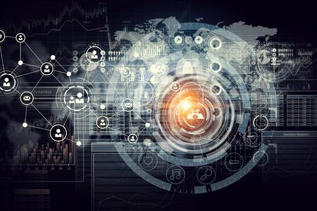Digital background image presenting global connection concept