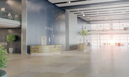 Modern empty office interior as design sampleの写真素材
