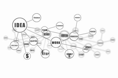 Business plan and strategy background concept on whiteの写真素材