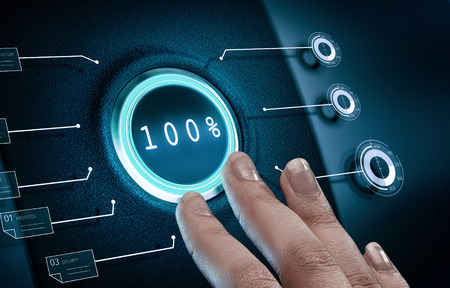 Finger touch button of virtual media interface