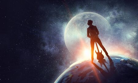 Her name as artist is world famous . Mixed mediaの写真素材