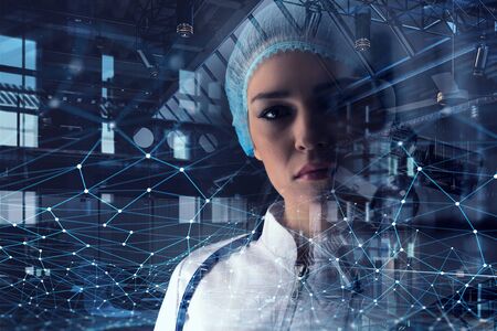 Innovative technologies in science and medicine. Mixed media . Mixed mediaの写真素材