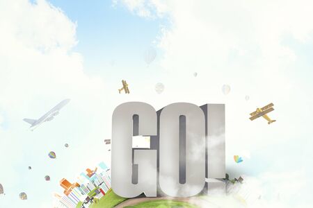 Words of motivation. Mixed media . Mixed mediaの写真素材