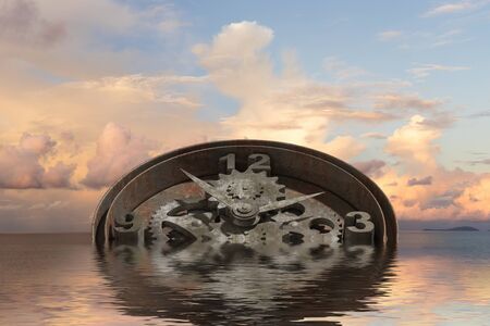 When time is passing . Mixed mediaの写真素材