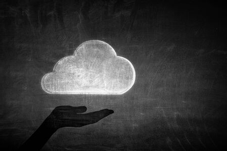 Remote data exchange . Mixed mediaの写真素材