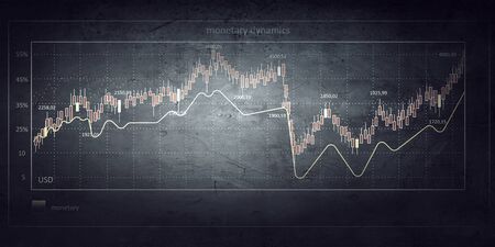 Analysis of sales data . Mixed mediaの写真素材
