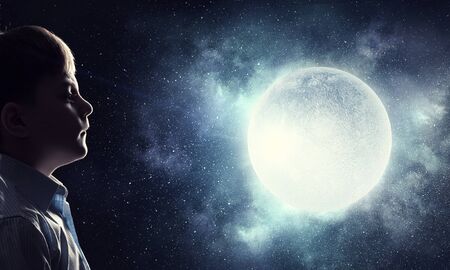 Exploring this great world . Mixed mediaの写真素材