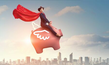 Make your savings work for you . Mixed mediaの写真素材