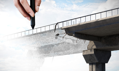 Industrial construction services . Mixed mediaの写真素材