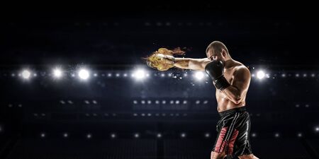 He will be a champion . Mixed mediaの写真素材