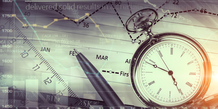 Analysis of sales data . Mixed mediaの写真素材