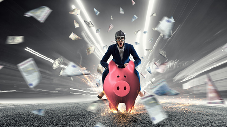 Make your savings work for you . Mixed mediaの写真素材