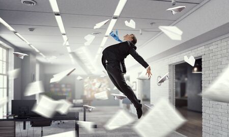 He is got the deal. Mixed media . Mixed mediaの写真素材