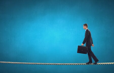 He is risky guy . Mixed mediaの写真素材